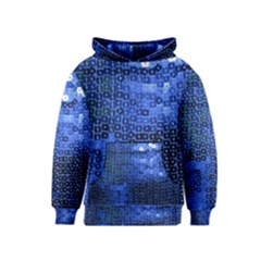 Blue Sequins Kids  Pullover Hoodie by boho