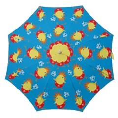 Easter Chick Straight Umbrellas by boho