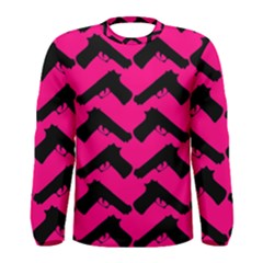 Pink Gun Men s Long Sleeve Tee by boho