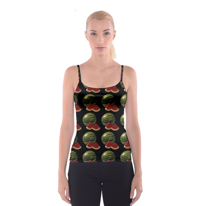 Black Watermelon Spaghetti Strap Top