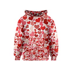 Red Hearts Kids  Pullover Hoodie by boho