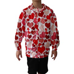 Red Hearts Hooded Wind Breaker (kids) by boho