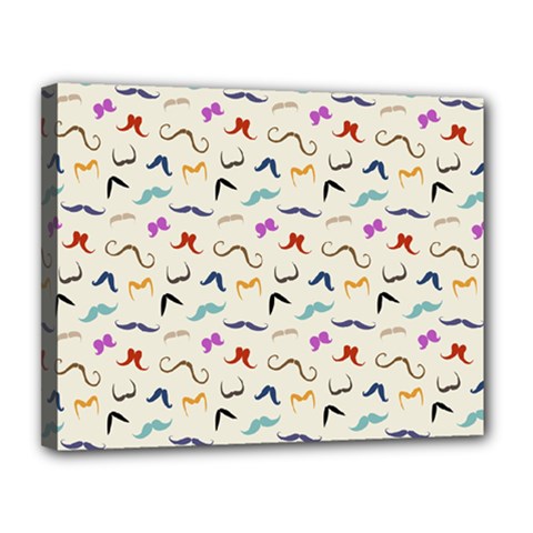 Mustaches Canvas 14  X 11  by boho