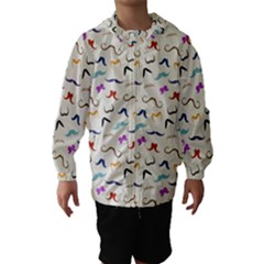 Mustaches Hooded Wind Breaker (kids) by boho