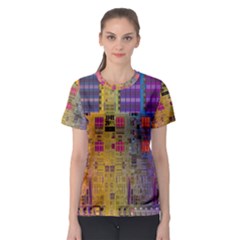 Circuit Board Pattern Lynnfield Die Women s Sport Mesh Tee