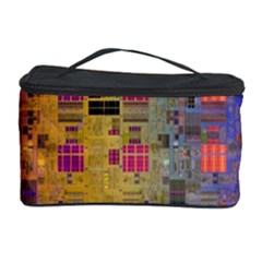 Circuit Board Pattern Lynnfield Die Cosmetic Storage Case by Simbadda