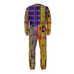 Circuit Board Pattern Lynnfield Die Onepiece Jumpsuit (kids) by Simbadda