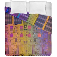 Circuit Board Pattern Lynnfield Die Duvet Cover Double Side (California King Size)