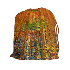 Circuit Board Pattern Drawstring Pouches (xxl) by Simbadda