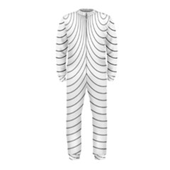 Wave Black White Line Onepiece Jumpsuit (kids)