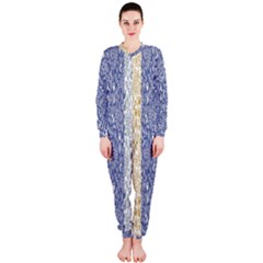 Flower Floral Grey Blue Gold Tulip Onepiece Jumpsuit (ladies)  by Alisyart