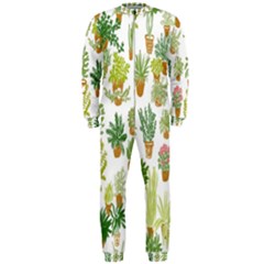 Flowers Pattern Onepiece Jumpsuit (men)  by Simbadda