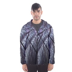 Fractal Art Picture Definition  Fractured Fractal Texture Hooded Wind Breaker (men) by Simbadda