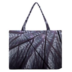 Fractal Art Picture Definition  Fractured Fractal Texture Medium Zipper Tote Bag by Simbadda