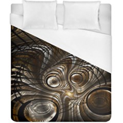 Fractal Art Texture Neuron Chaos Fracture Broken Synapse Duvet Cover (california King Size) by Simbadda