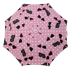 Pisunglass Tech Pink Pattern Straight Umbrellas