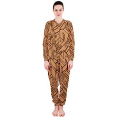 Mechanical Tech Pattern Onepiece Jumpsuit (ladies)  by Simbadda