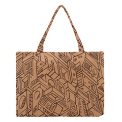 Mechanical Tech Pattern Medium Tote Bag by Simbadda