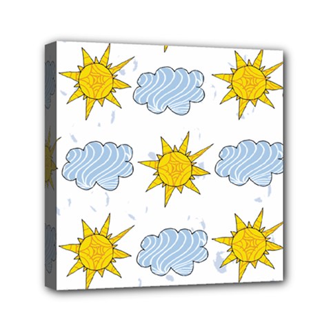 Sunshine Tech White Mini Canvas 6  x 6 