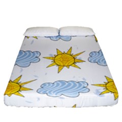 Sunshine Tech White Fitted Sheet (Queen Size)