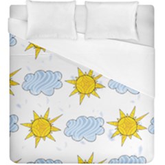 Sunshine Tech White Duvet Cover (King Size)