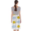 Sunshine Tech White Midi Beach Skirt View2