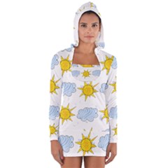 Sunshine Tech White Women s Long Sleeve Hooded T-shirt