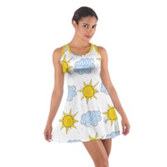 Sunshine Tech White Cotton Racerback Dress