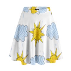 Sunshine Tech White High Waist Skirt