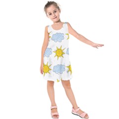 Sunshine Tech White Kids  Sleeveless Dress