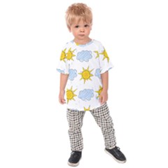 Sunshine Tech White Kids  Raglan Tee