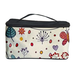 Spring Floral Pattern With Butterflies Cosmetic Storage Case