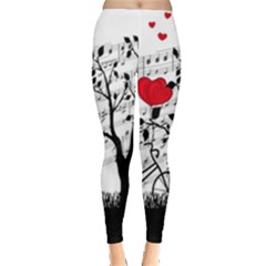 Love Song Leggings  by Valentinaart