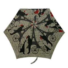 Love Letter - Paris Mini Folding Umbrellas by Valentinaart