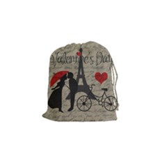 Love Letter - Paris Drawstring Pouches (small)  by Valentinaart