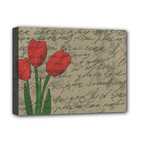 Vintage tulips Deluxe Canvas 16  x 12  