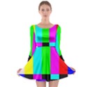 Color Bars & Tones Long Sleeve Skater Dress View1