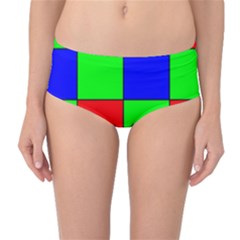 Bayer Pattern Mid-waist Bikini Bottoms by Simbadda