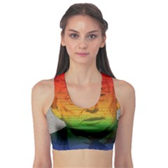 Rainbow Trump  Sports Bra