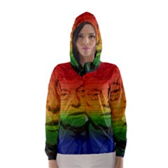 Rainbow Trump  Hooded Wind Breaker (women) by Valentinaart