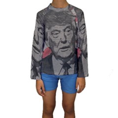 Trump Kids  Long Sleeve Swimwear by Valentinaart