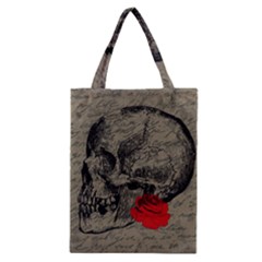 Skull And Rose  Classic Tote Bag by Valentinaart