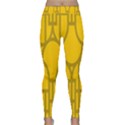 The Michigan Pattern Yellow Classic Yoga Leggings View1