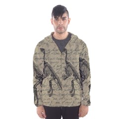 Dinosaur Skeleton Hooded Wind Breaker (men) by Valentinaart