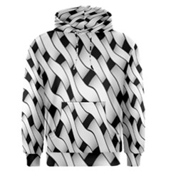 Black And White Pattern Men s Pullover Hoodie by Simbadda