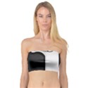 Texture Cats Black White Bandeau Top View1