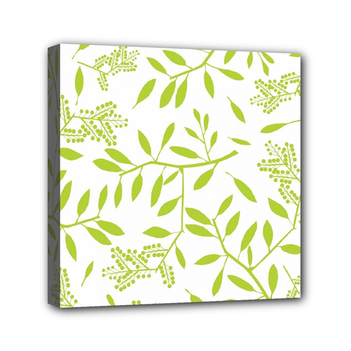 Leaves Pattern Seamless Mini Canvas 6  x 6 