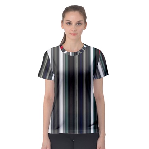 Miracle Mile Pattern Women s Sport Mesh Tee by Simbadda