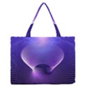 Abstract Fractal 3d Purple Artistic Pattern Line Medium Zipper Tote Bag View1