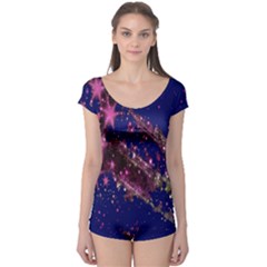 Stars Abstract Shine Spots Lines Boyleg Leotard  by Simbadda